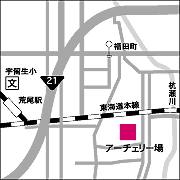 アーチェリー場の地図