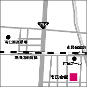 市民会館の地図