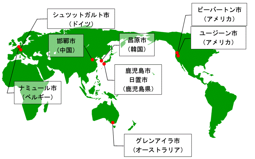 フレンドリーシティの地図