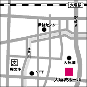 大垣城ホールの地図
