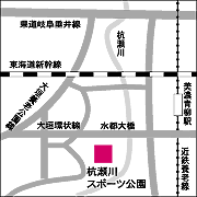 杭瀬川スポーツ公園の地図