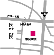 大垣市民病院の地図