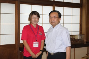 市長と田中さんとのツーショット