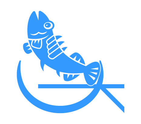 大垣市の魚シンボルデザイン