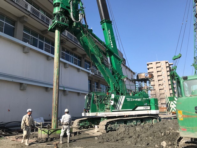 本体杭施工(開始)