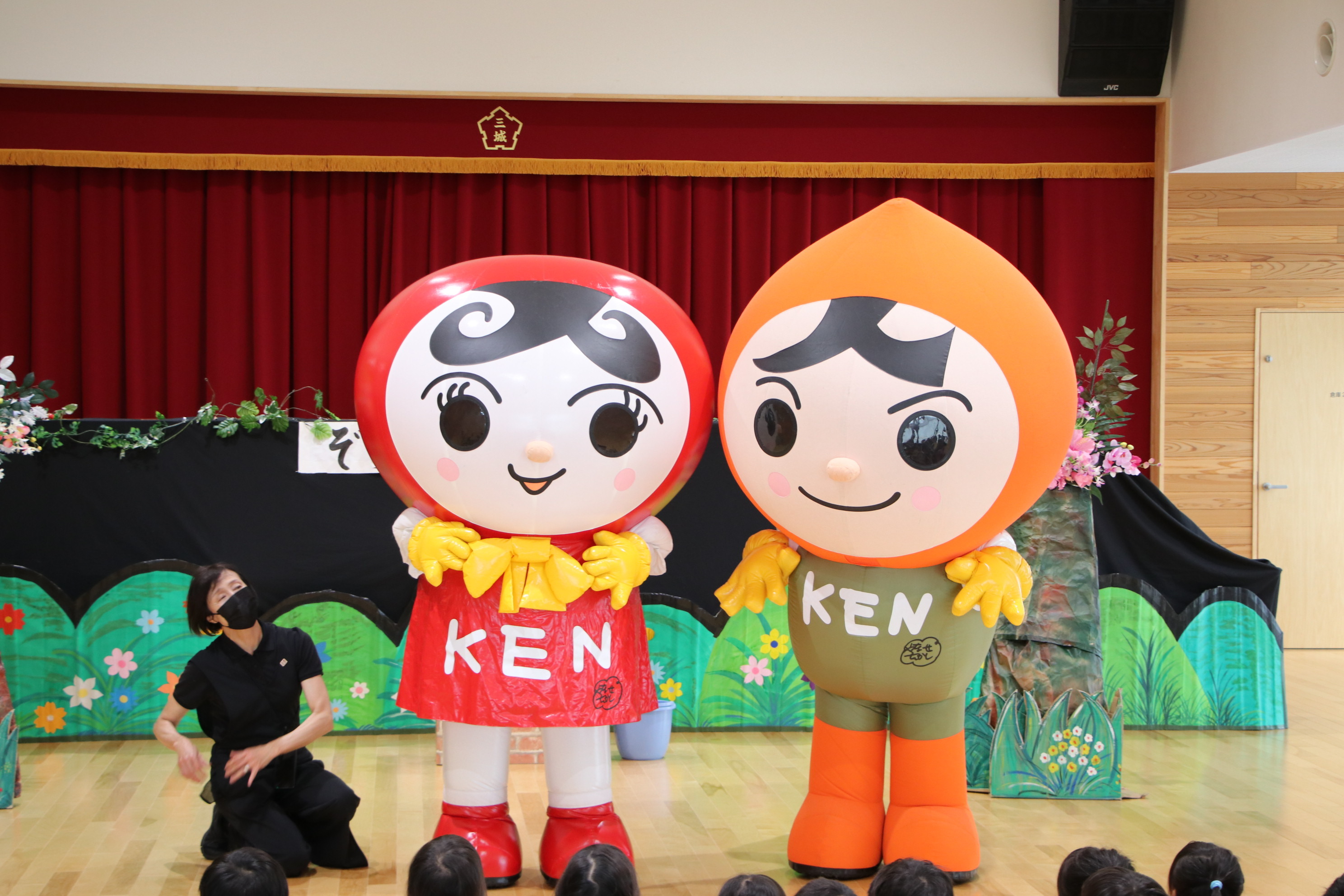 人KENまもる君と人KENあゆみちゃん
