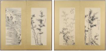 明治15年の大相撲番付などの屏風 （明治時代の大相撲 - 日本相撲
