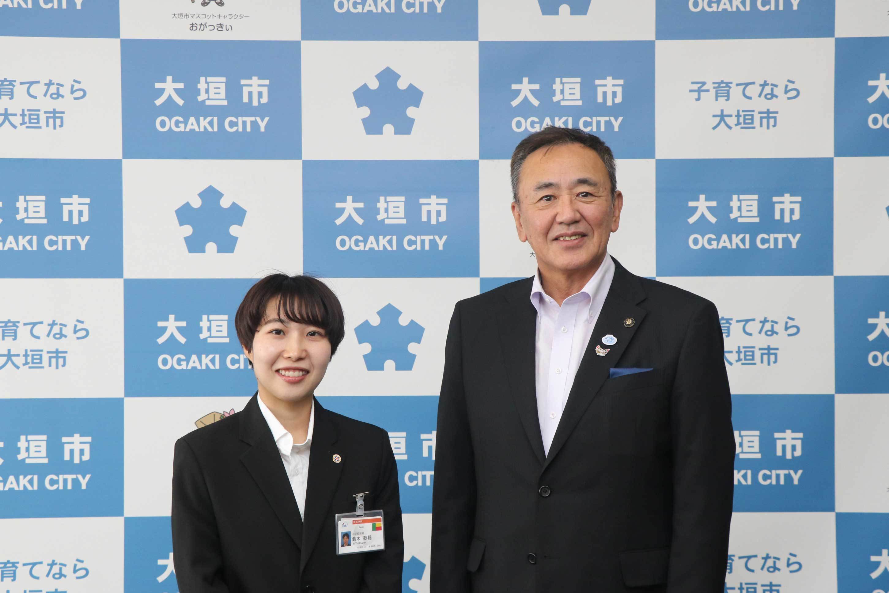 石田市長と清水さん