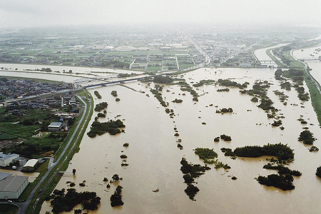 平成14年7月の水害の画像