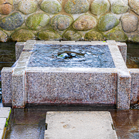 八幡神社「大垣の湧水」(西外側町)の写真