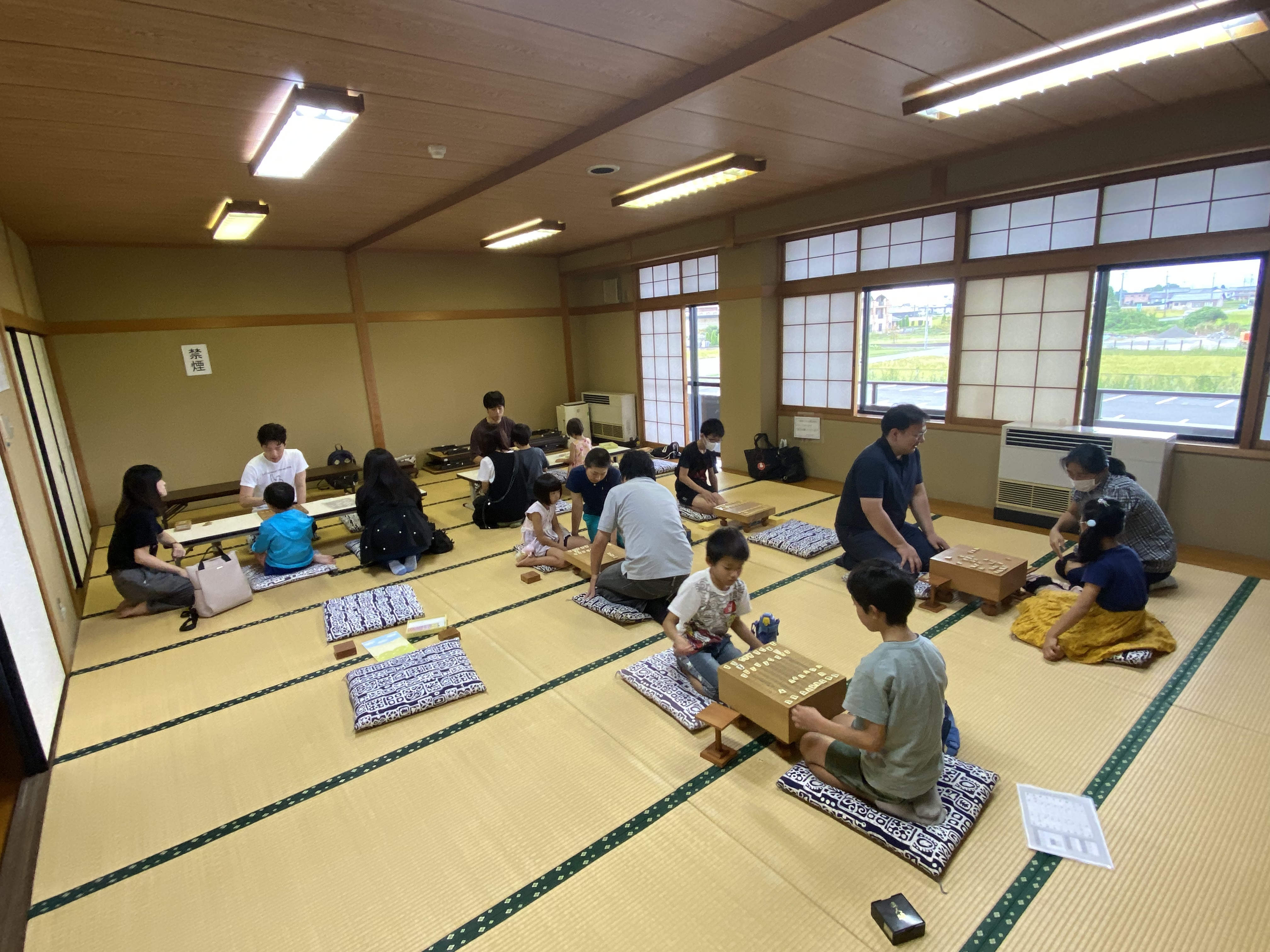 将棋体験の様子