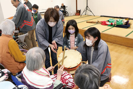 太鼓たたき体験