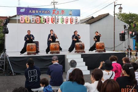 ステージイベントの墨俣太鼓