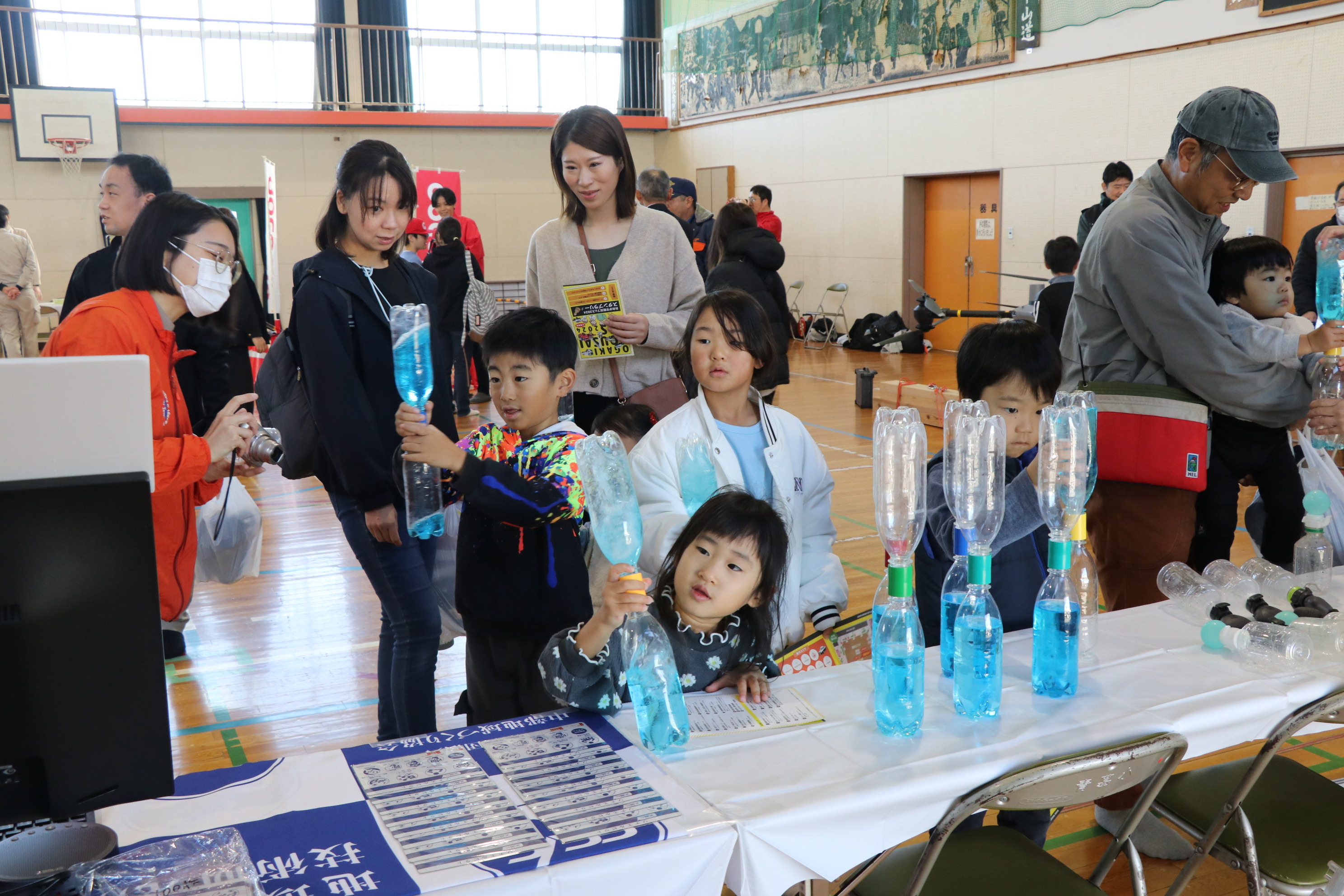 ペットボトル防災実験