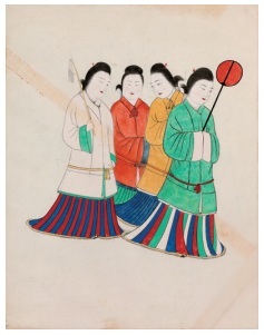 高松塚古墳壁画模写の画像